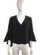 Bell Sleeve V-Neck Top