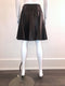 Lambskin Flare Skirt