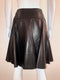 Lambskin Flare Skirt