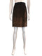 Sequin Pencil Skirt with Black Waistband