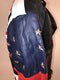 USA Flag Leather Motorcycle Biker Jacket