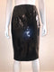 Patent Leather Skirt with Fabric Sides