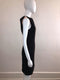 Sleeveless Dress with 1-sided Peak Shoulder