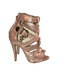 Pink Gladiator Sandal with Buckles