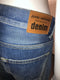 Patchwork Distressed Cropped Jeans with Fringe Bottom