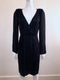 Beaded Wrap Dress with Tie Waist