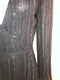 Beaded Wrap Dress with Tie Waist
