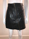 Leather Mini Skirt with Zip Front