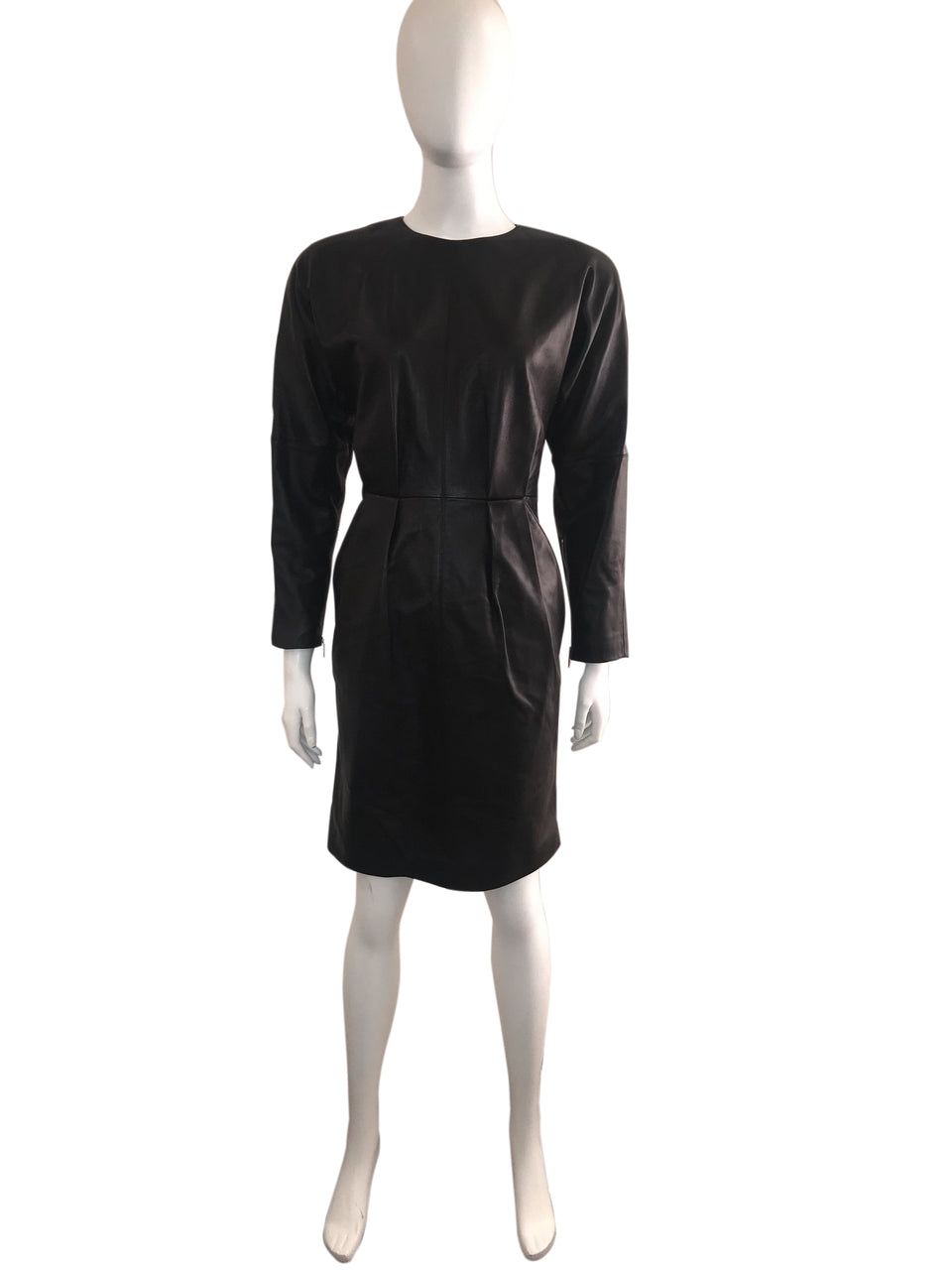 Leather Long Sleeve Dress