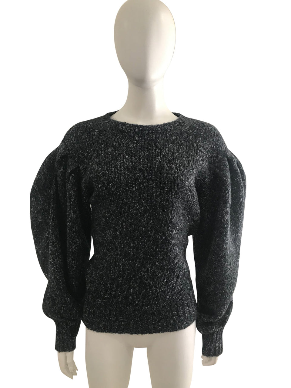 Peak Shoulder Crew Neck Sweater