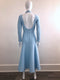 Long Sleeve Textured Open Back Dress