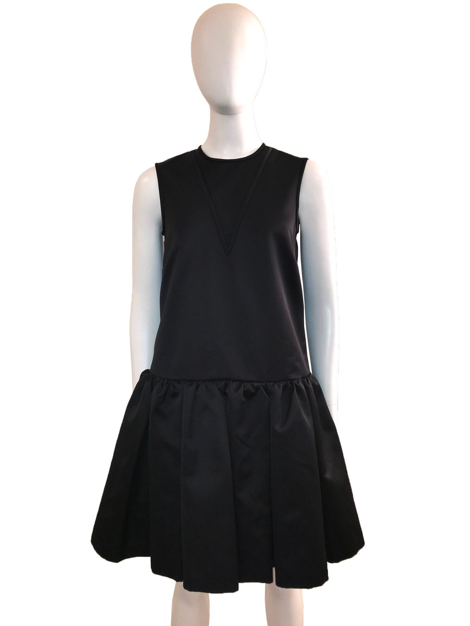 Sleeveless Dress with Full Skirt