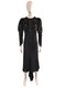 Velvet Dress with Stars and Train at Back