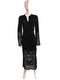 'Degrade' Open Knit Dress with Bell Sleeve