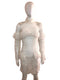 Lace Mini Dress with Shoulder Embellishments