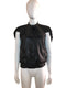 Leather Vest with Bow Front