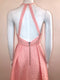 Textured Pink Halter Midi Dress