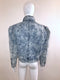 Padded Acid Washed Denim Shirt Jacket