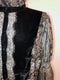 Lace Mock Neck Blouse with Ruffle Detail