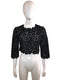 Cropped lace Top with Scalloped Edge