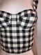 Check Corset w/ Boning