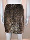 Sequined Mini Skirt w/ Ribbon Belt