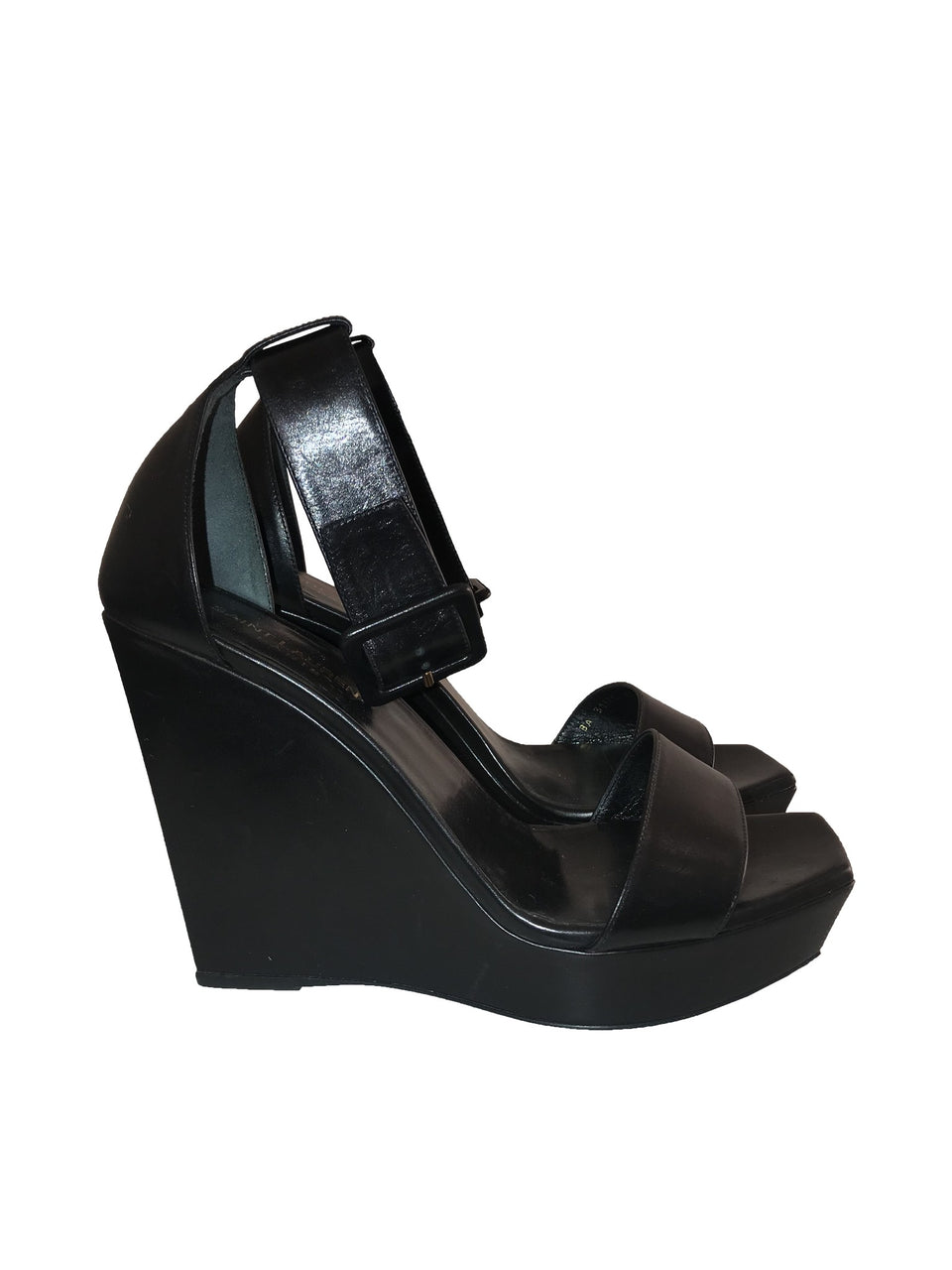Black Wedge Sandal