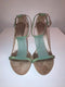 Light Turquoise Centre Strap Sandals