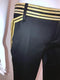 Black & Gold Military Cropped Pant