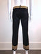 Black & Gold Military Cropped Pant