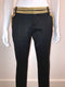Black & Gold Military Cropped Pant