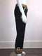 Black & Gold Military Cropped Pant