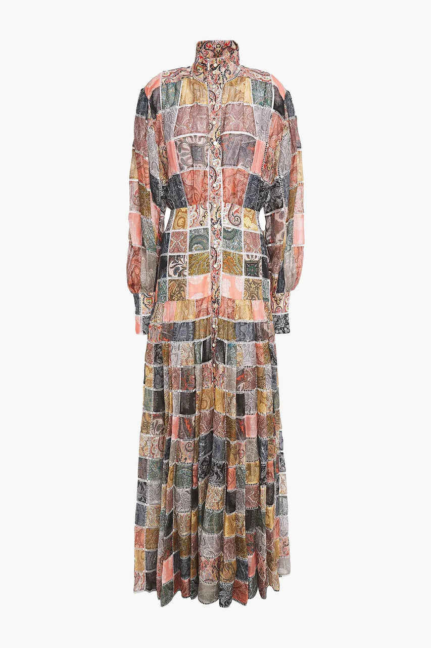 Patchwork Ninety-Six Maxi Dress