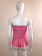 Pleated Silk Bustier