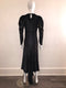 Velvet Dress with Stars and Train at Back