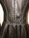 Leather Double Breasted Fit & Flare Coat