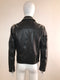 Studded Leather Bomber Jacket