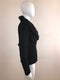 Ruffle Accented Double Breasted Jacket