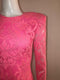 Lace Dress with Structured Shoulder