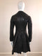 Leather Double Breasted Fit & Flare Coat