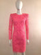 Lace Dress with Structured Shoulder