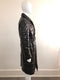 Quilted Leather Puffer Trench with belt