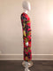 Multicoloured Floral Printed Dress with Lace Back