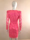 Lace Dress with Structured Shoulder