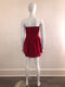Strapless Silk Pleated Mini Dress