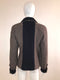 Striped Knit Double Breasted Blazer