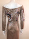 Sequin Magnolia Off Shoulder Dress