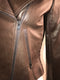 Leather Biker Jacket w/ Tonal Zip