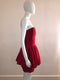 Strapless Silk Pleated Mini Dress