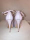 Pink Python Peep Toe Heels